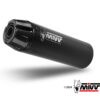 MIVV FULL SYSTEM 1x1 HR-1 BLACK CON TAPA EN CARBONO LARGA YAMAHA XSR 125 2022-24 - Imagen 4