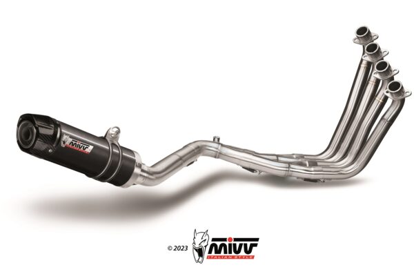 Mivv Full system 4x2x1 GP black con tapa carbono Honda CB 650 F 2014-18 - Imagen 3