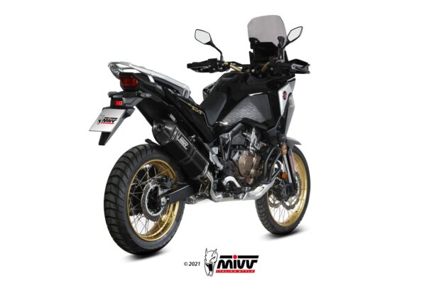 Mivv Slip-On Speed edge black Honda CRF 1100 L Africa Twin 2020-24 - Imagen 2