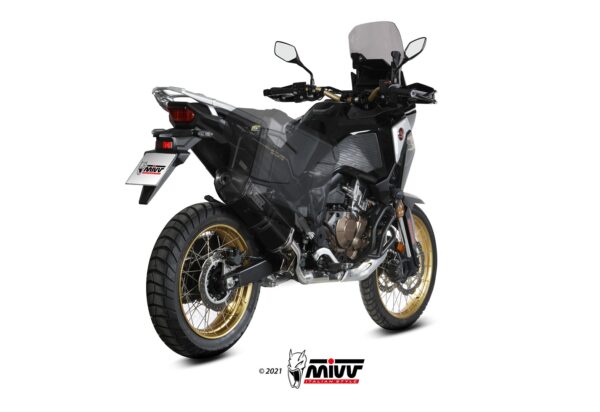 Mivv Slip-On Speed edge black Honda CRF 1100 L Africa Twin 2020-24 - Imagen 4