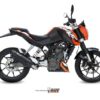 Mivv Full system 1x1 Suono black con tapa carbono KTM 125 Duke 2011-16 / 200 Duke 2012-14 - Imagen 2