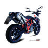 Mivv 2 Bolt-On Suono St. Steel con tapa carbono KTM 950 Supermoto R 05-06 / 990 Supermoto R 07-13 - Imagen 2