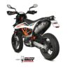 Mivv Slip-On Oval titan con tapa carbono KTM 690 SMC R 2020-23 - Imagen 2
