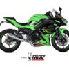 Mivv Full system 2x1 MK3 St. Steel Kawasaki Ninja 650 / Z650 2024 (2 sondas lambda)