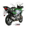 Mivv Slip-On Oval titan con tapa carbono Kawasaki Versys 1000 / S / SE 2019-24 - Imagen 2