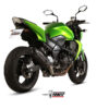 Mivv Slip-On Suono black con tapa carbono Kawasaki Z750 2007-14 - Imagen 2