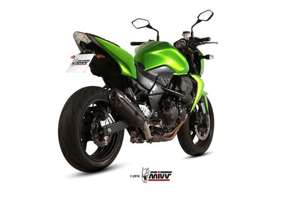 Mivv Slip-On Suono black con tapa carbono Kawasaki Z750 2007-14 - Imagen 2