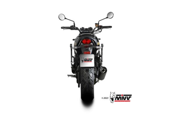 MIVV SLIP-ON HR-1 BLACK CON TAPA EN CARBONO KAWASAKI Z900 RS 2018-24 - Imagen 3