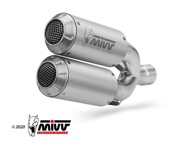 Mivv 2 Slip-On Mk3 St. Steel Ducati Hypermotard 939 2016-18 - Imagen 3