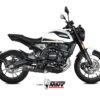 Mivv Slip-On Oval black con tapa carbono Moto Morini Seiemmezzo STR 2022-24