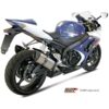 Mivv 2 Slip-On Suono St. Steel con tapa carbono Suzuki GSX-R 1000 2007-08 - Imagen 2