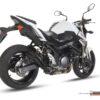 Mivv Slip-On Double Gun black Suzuki GSR 750 2011-16 - Imagen 2
