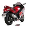 Mivv 2 Slip-On Speed edge St. Steel con tapa carbono Suzuki GSX-R 1300 Hayabusa 2008-17 - Imagen 2