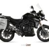 Mivv Slip-On Speed edge St. Steel con tapa carbono Triumph Tiger Explorer 1200 2012-15 - Imagen 3
