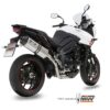 Mivv Slip-On Speed edge St. Steel con tapa carbono Triumph Tiger 1050 Sport 2013-16 - Imagen 2