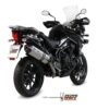 Mivv Slip-On Speed edge St. Steel con tapa carbono Triumph Tiger Explorer 1200 2012-15 - Imagen 2
