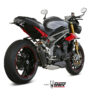 Mivv Slip-On Suono black con tapa carbono Triumph Speed Triple 2016-17 - Imagen 2