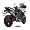 Mivv Slip-On Oval titan con tapa carbono Triumph Tiger 1050 Sport 2017-20 - Imagen 2