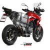 Mivv Slip-On Speed edge St. Steel con tapa carbono Triumph Tiger 900 / GT / Pro / Rally 2021-24 - Imagen 2