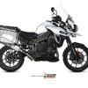Mivv Slip-On Speed edge St. Steel con tapa carbono Triumph Tiger 1200 XR/XRx/XRT/XCx/XCA 2016-20 - Imagen 2