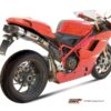 Mivv 2 Slip-On Suono St. Steel con tapa carbono Ducati 848 2007-13 / 1098 2007-11 / 1198 2009-12 - Imagen 2