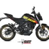 Mivv Full System 1x1 GP black con tapa carbono Voge Brivido 125R 2023-24