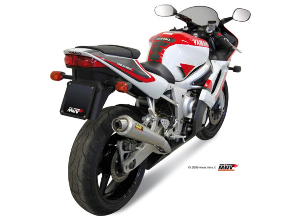 Mivv Slip-On X-Cone St. Steel Yamaha YZF 600 R6 1999-02 - Imagen 2