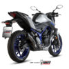Mivv Slip-On Suono black con tapa carbono Yamaha MT-03 2016-24 - Imagen 2
