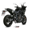Mivv Full system 2x1 Oval titan con tapa carbono Yamaha Tracer 700 / GT / Tracer 7 2016-24 - Imagen 2