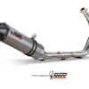 Mivv Full system 2x1 Oval titan con tapa carbono Yamaha Tracer 700 / GT / Tracer 7 2016-24 - Imagen 3