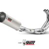 Mivv Full system 3x1 Oval titan con tapa carbono Yamaha MT-09 / FZ-09 2013-20 - Imagen 3