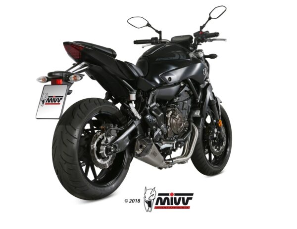 Mivv Full system 2x1 Delta Race St. Steel Yamaha MT-07 / FZ-07 2014-20 - Imagen 2