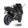 Mivv Full system 2x1 Oval black con tapa carbono Yamaha T-MAX 560 2022-24 - Imagen 2