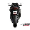 Mivv Full system 2x1 Oval black con tapa carbono Yamaha T-MAX 560 2022-24 - Imagen 3