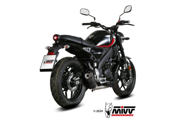 MIVV FULL SYSTEM 1x1 GP CARBON CON TAPA EN CARBONO YAMAHA XSR 125 2022-24 - Imagen 2