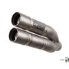 Mivv Slip-On Double Gun Full titanium Kawasaki Z750 2007-14 - Imagen 3