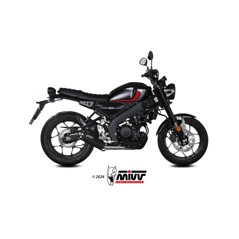 Mivv Full system 1x1 HR-1 Black YAMAHA XSR 125 2022-24