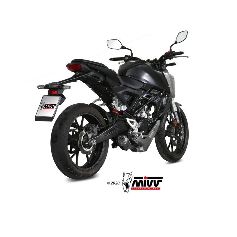 Mivv Full system 1x1 MK3 carbono Honda CB 125 R 2018-20 - Imagen 2