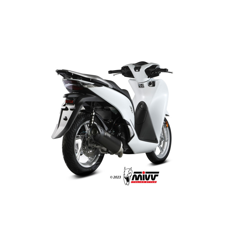 Mivv Full system 1x1 Mover Black Honda SH 125 / 150 2020-24 - Imagen 2