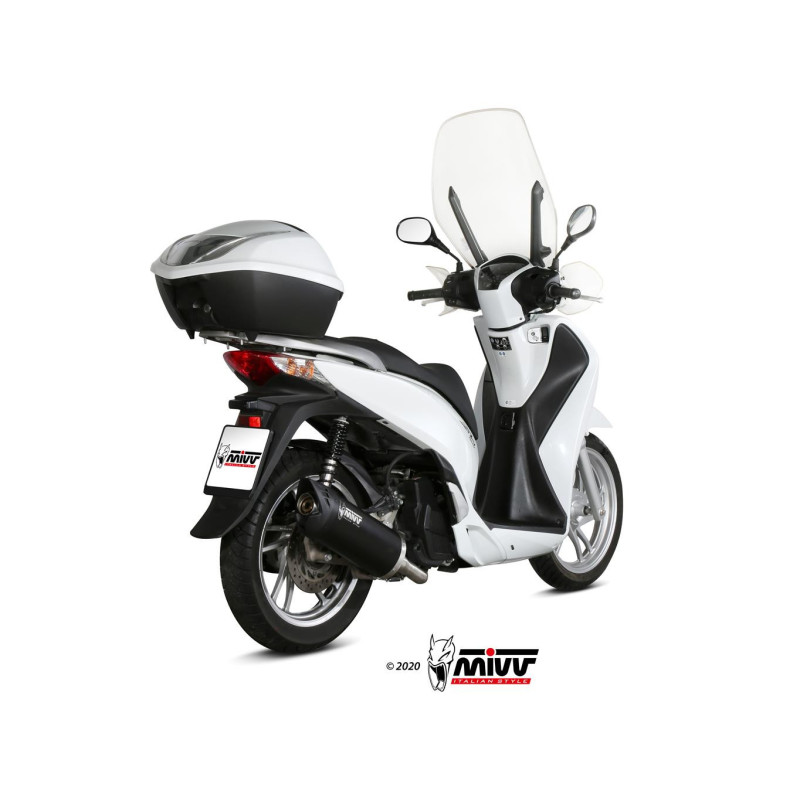 Mivv Full system 1x1 Mover black Honda SH 125 2013-16 / SH 150 2013-16 - Imagen 2