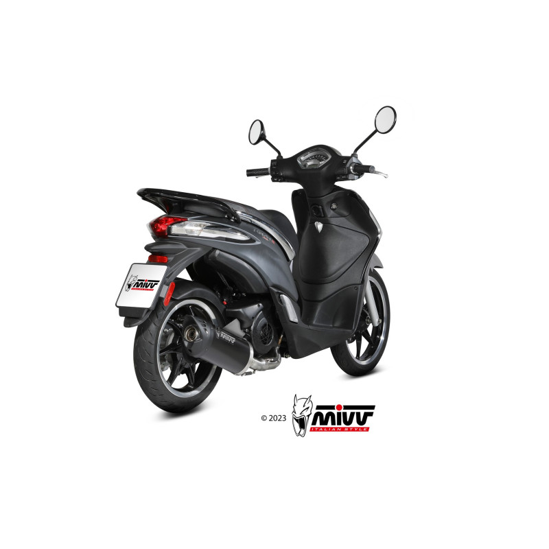 Mivv Full system 1x1 Mover Black Piaggio Liberty 125 2019-24 - Imagen 2