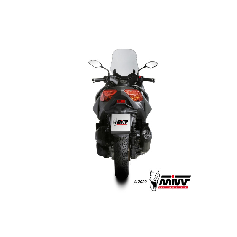 Mivv Full system 1x1 Mover Black Yamaha X-Max 125 2021-24 - Imagen 4