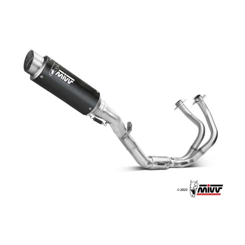 Mivv Full system 2x1 GP Pro Black Kawasaki Ninja 650 / Z650 2024-25 (2 sondas lambda)