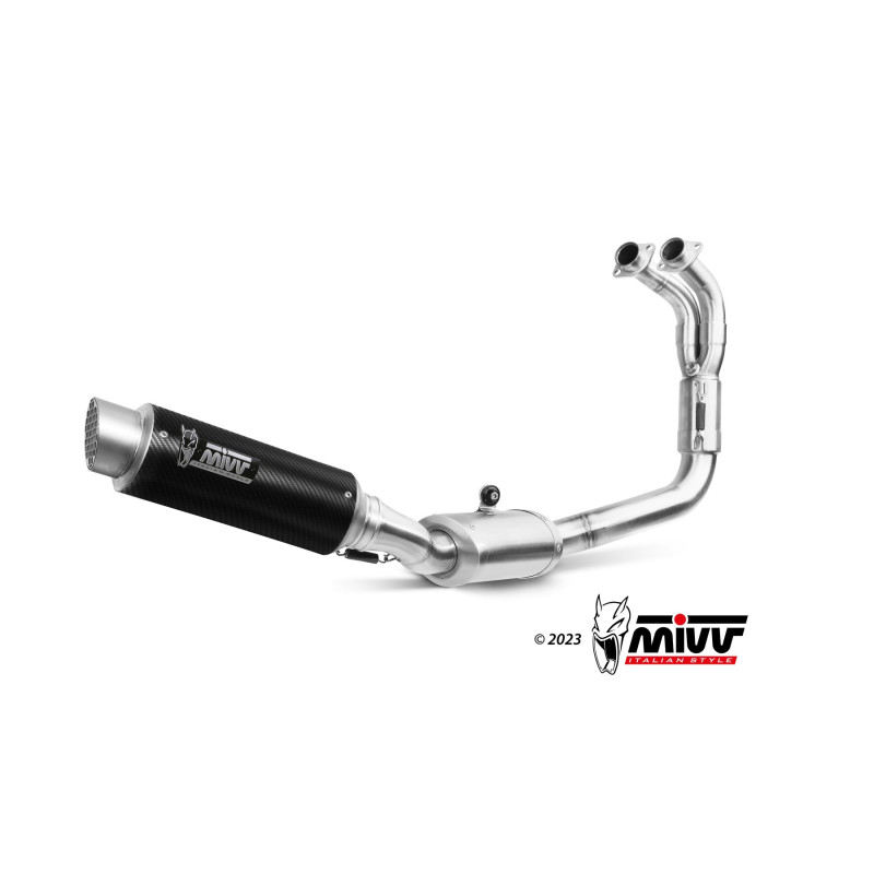 Mivv Full system 2x1 GP Pro carbono Yamaha YZF R7 2022-24