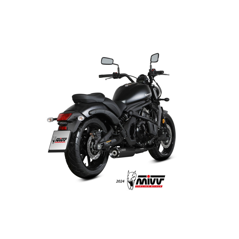 MIVV FULL SYSTEM 2x1 HR-1 BLACK KAWASAKI VULCAN S 2017-23 - Imagen 3