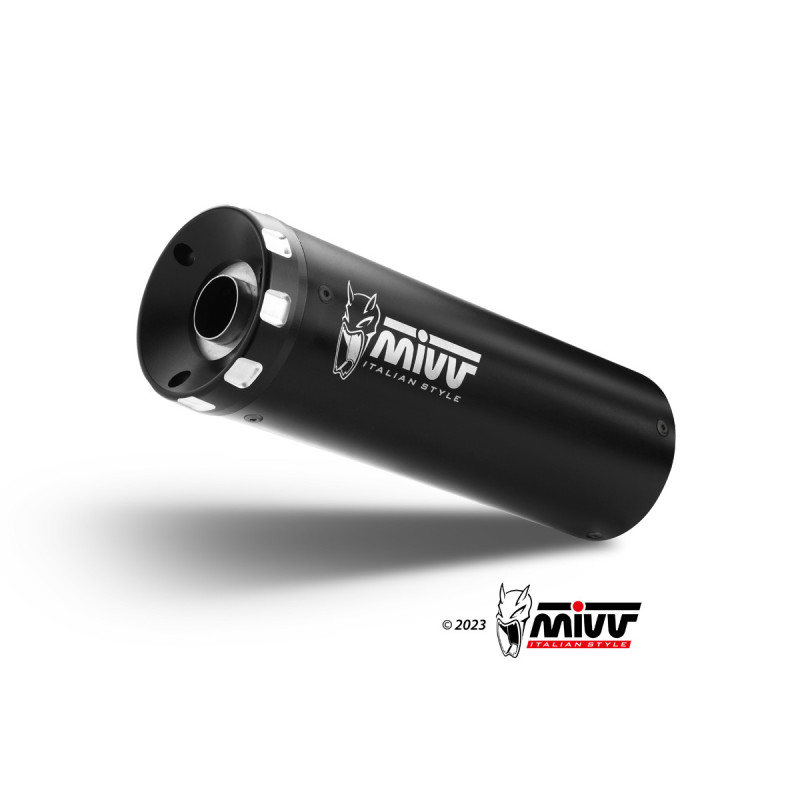 MIVV FULL SYSTEM 2x1 HR-1 BLACK KAWASAKI VULCAN S 2017-23