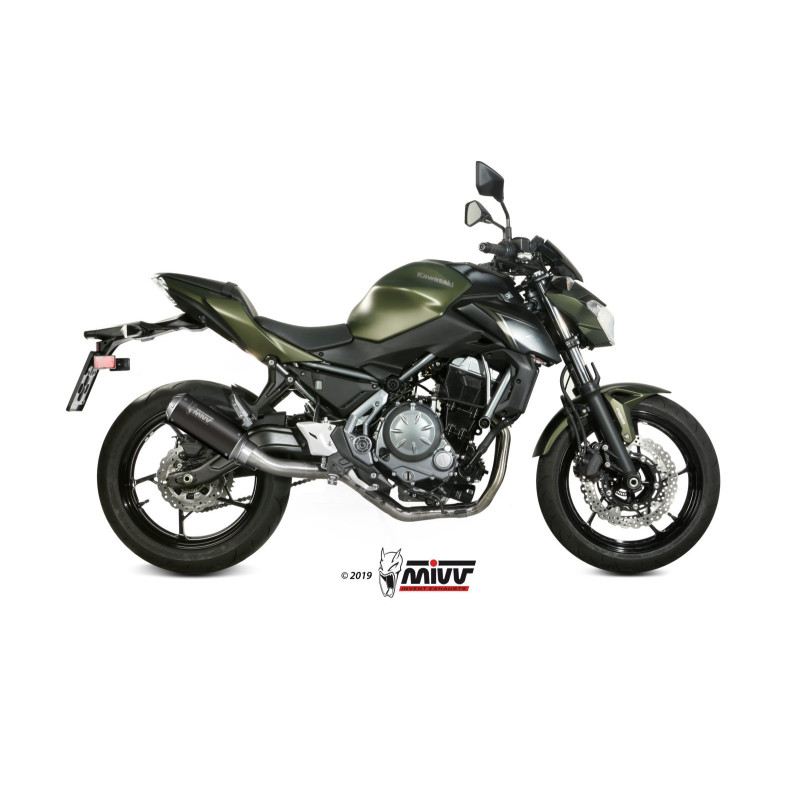 Mivv Full system 2x1 MK3 Black Kawasaki Ninja 650 / Z650 2017-23 - Imagen 2