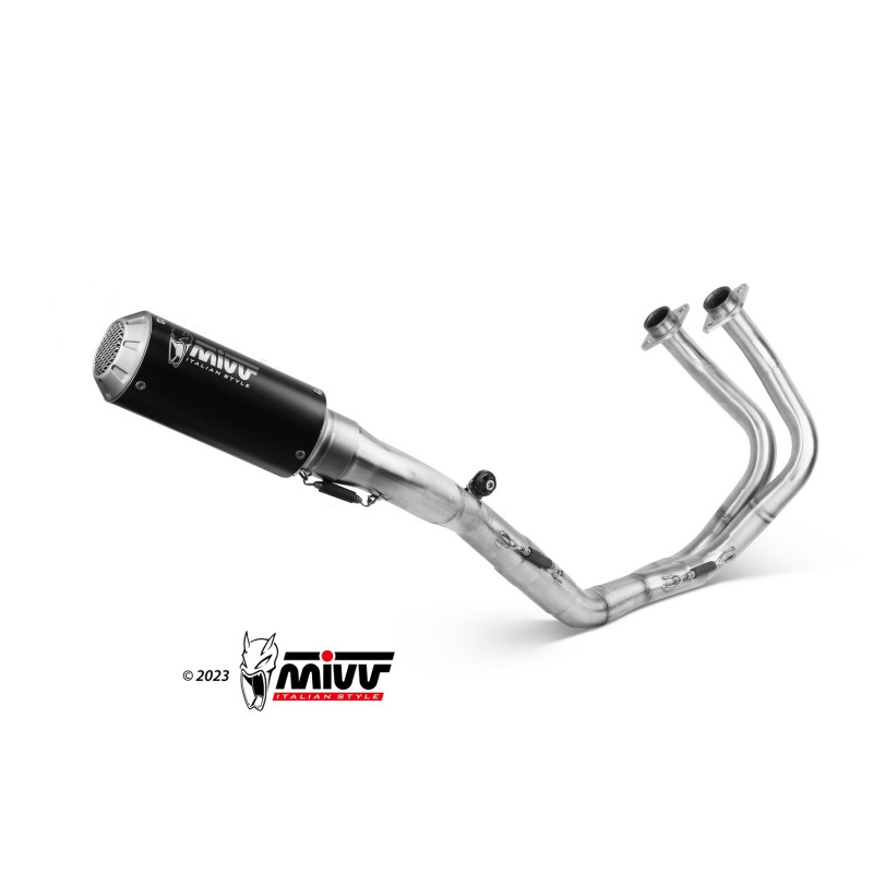 Mivv Full system 2x1 MK3 Black Kawasaki Ninja 650 / Z650 2017-23