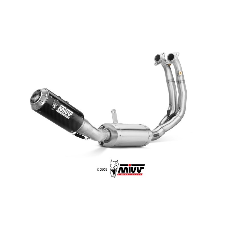 Mivv Full system 2x1 MK3 carbono Aprilia RS 660 2020-25 / Tuono 660 2021-24