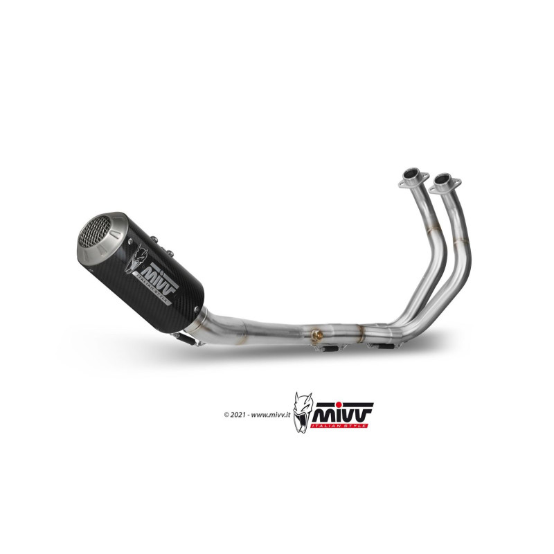 Mivv Full system 2x1 MK3 carbono Yamaha MT-07 / FZ-07 2014-24